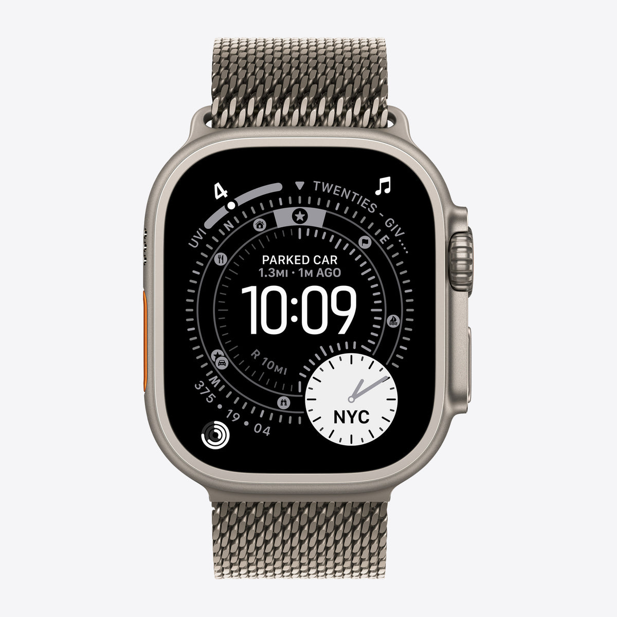 Loop für Smartwatch - 49 mm, Titan - Größe S - Natural - für Watch Hermès Series 9, SE 3, Series 10, Series 11, Series 8, Series 9, Ultra 2, Ultra 3 – Ansicht 3