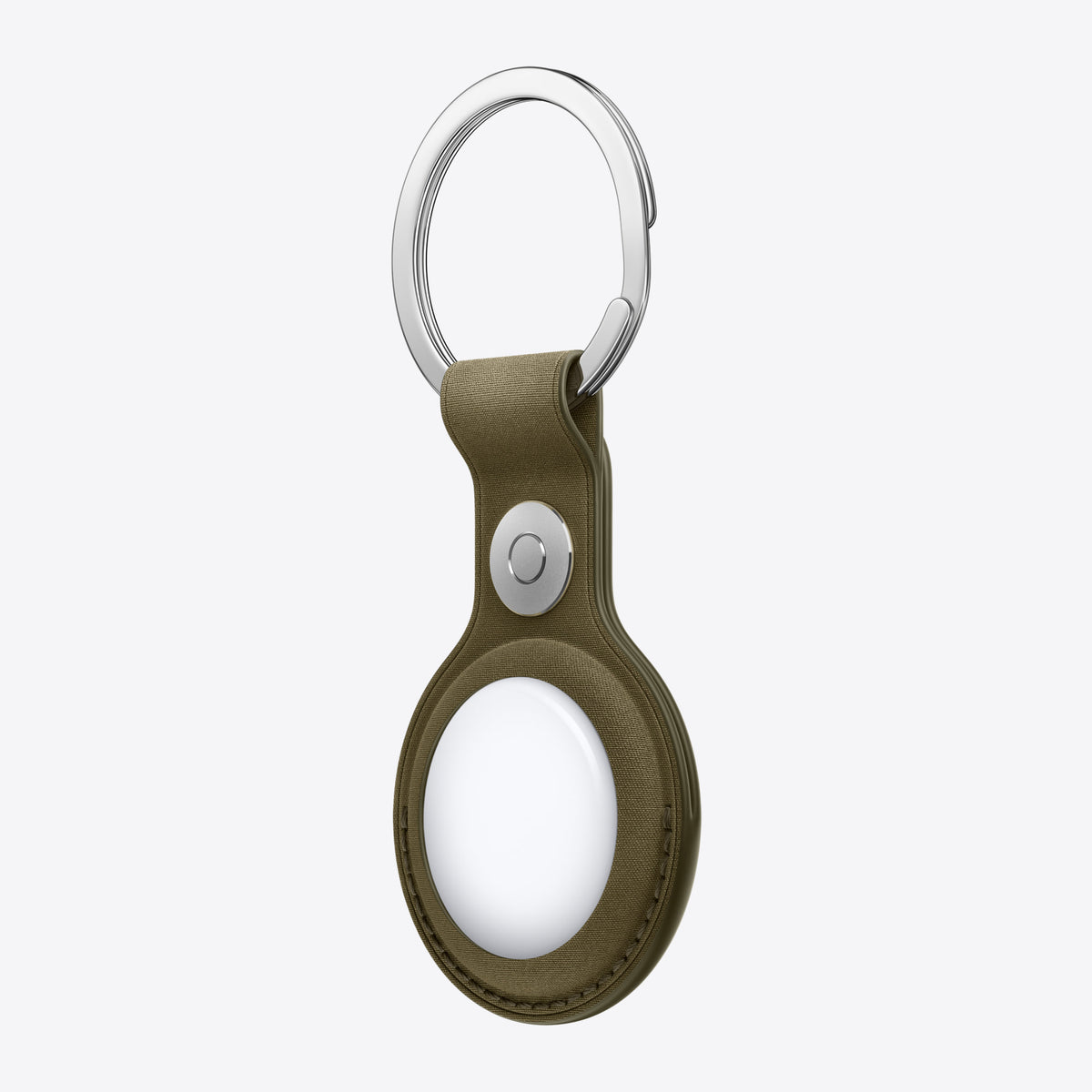 Tasche für Airtag - stainless steel, FineWoven - Dark Olive – Ansicht 2