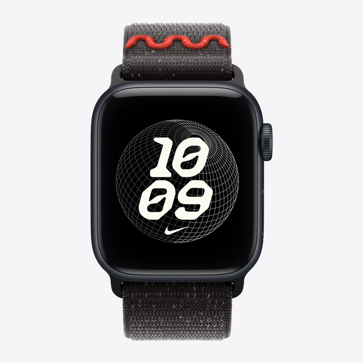 Apple Nike - Loop für Smartwatch - 40mm - 130 - 190 mm - schwarz - für Watch Hermès Series 7, Hermès Series 9, SE 3, Series 10, Series 11, Series 8, Series 9 – Ansicht 3
