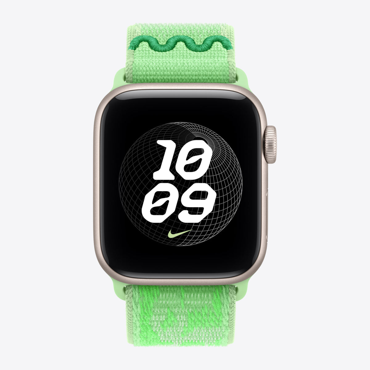 40mm Green Spark Nike Sport Loop – Detail