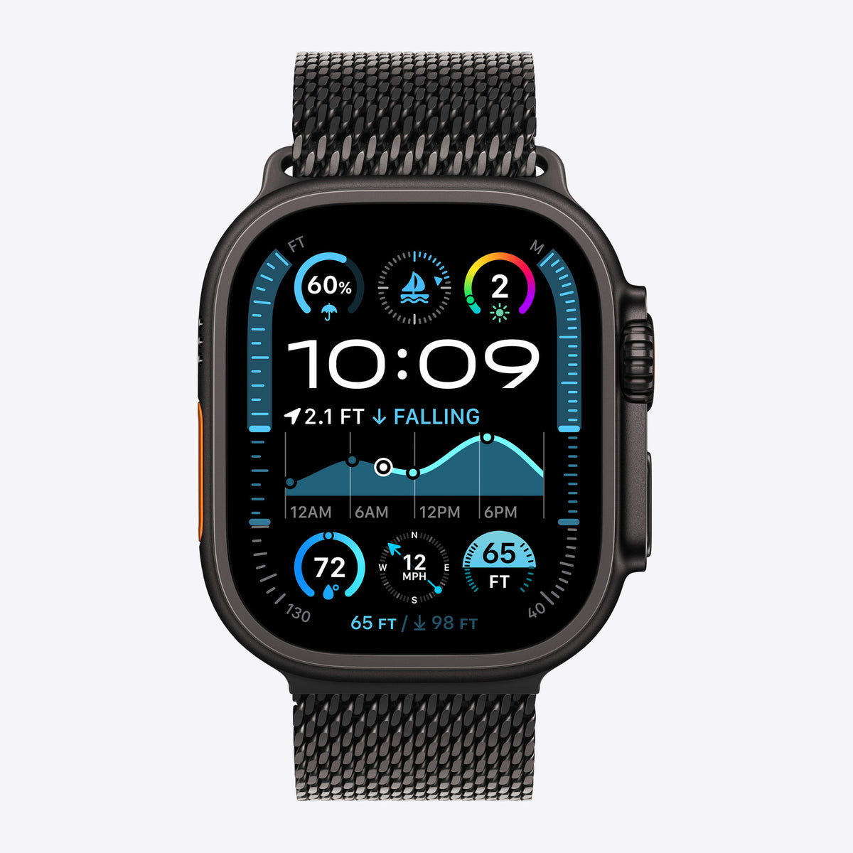 Loop für Smartwatch - 49 mm - Größe S - Schwarz – Ansicht 3