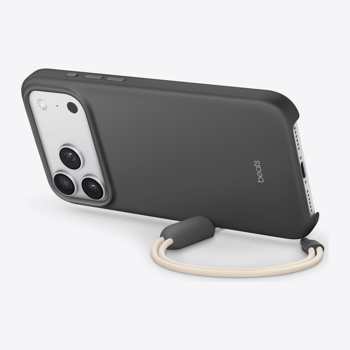 Beats iPhone 17 Pro Max Kickstand Case with MagSafe and Camera Control – Granite Grey – Rear view