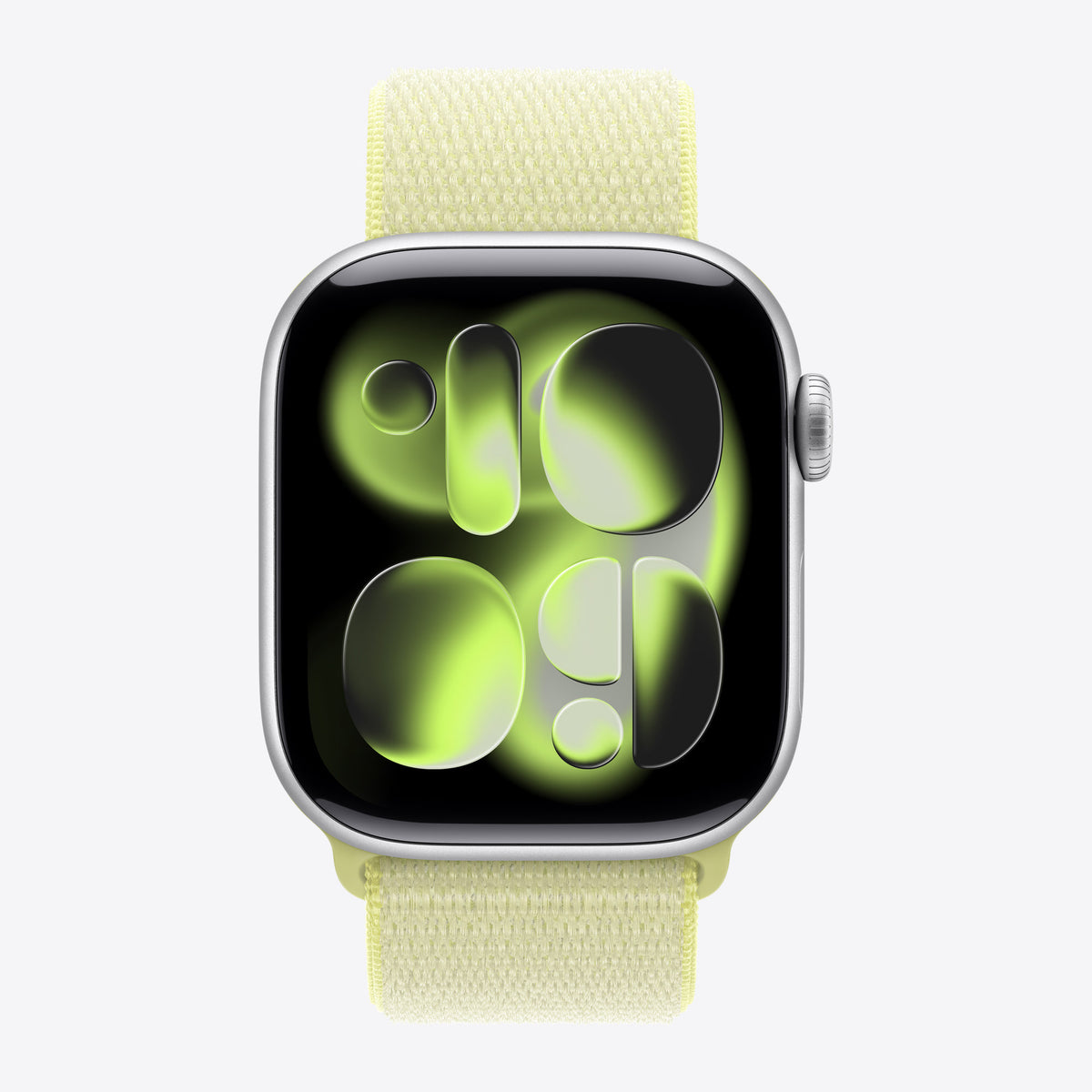 Loop für Smartwatch - 42mm - 130 - 200 mm - Neongelb - für Watch Hermès Series 7, Hermès Series 9, SE 3, Series 10, Series 11, Series 8, Series 9 – Ansicht 3