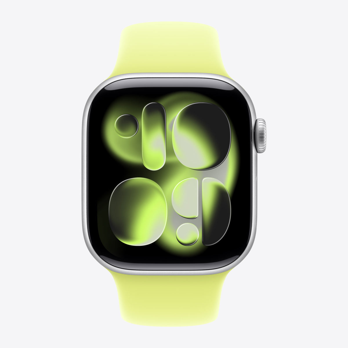 Armband für Smartwatch - 42mm - Größe S/M - Neongelb - für Watch Hermès Series 7, Hermès Series 9, SE 3, Series 10, Series 11, Series 8, Series 9 – Ansicht 3