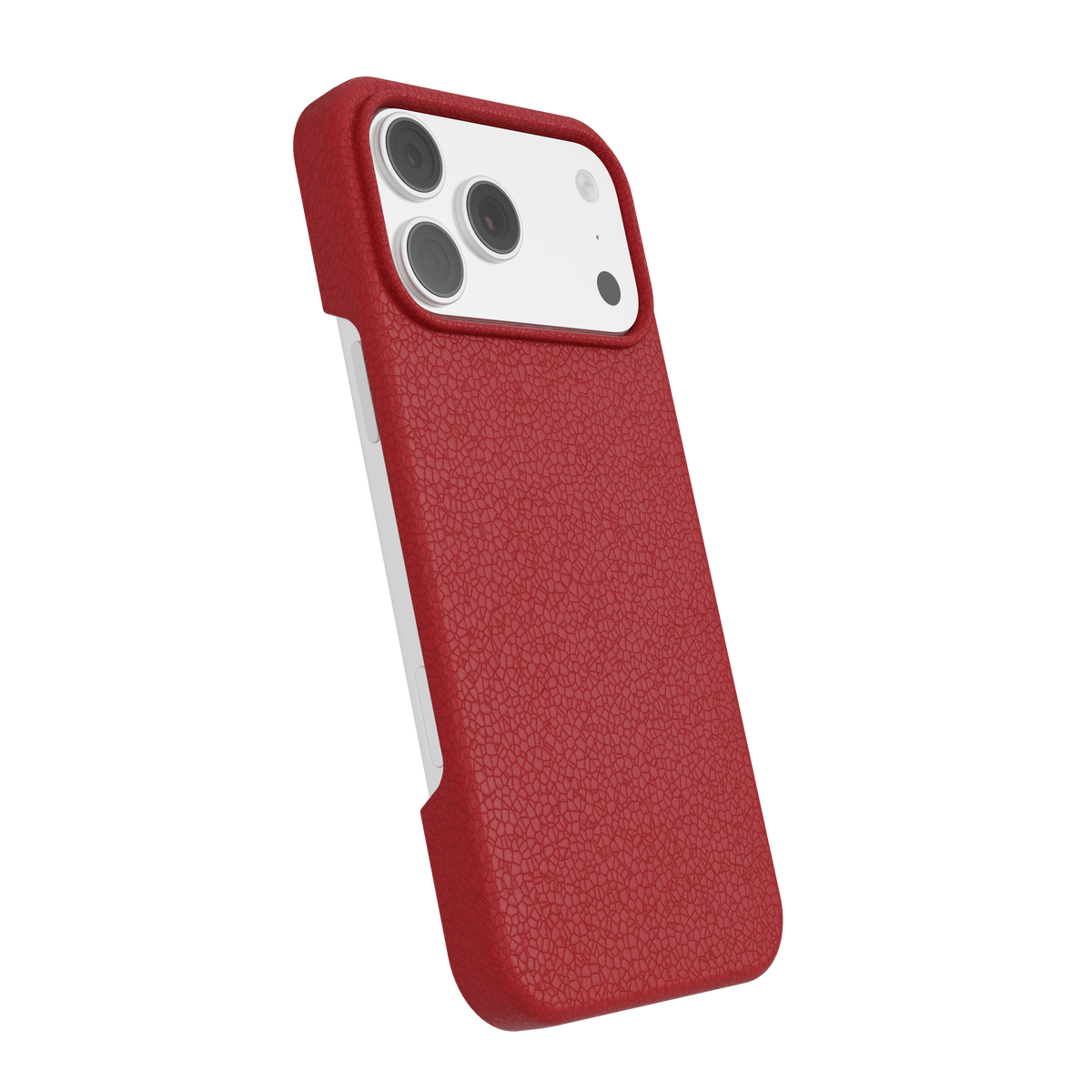 CompuMac Premium Leather Case for iPhone 17 – Vivid Red