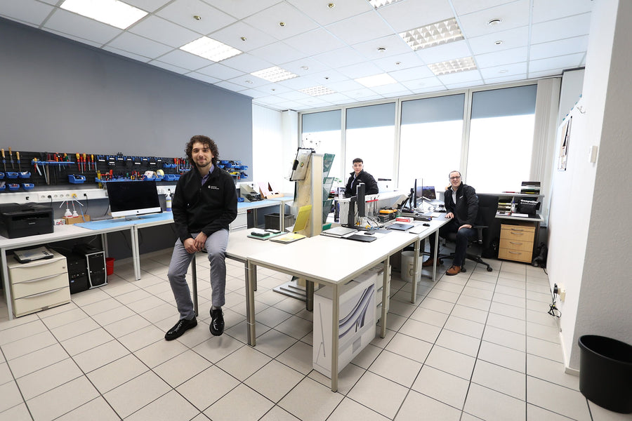 Technician in the CompuMac workshop