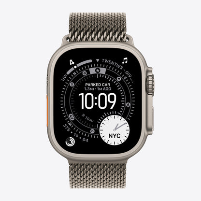 Loop für Smartwatch - 49 mm, Titan - Größe S - Natural - für Watch Hermès Series 9, SE 3, Series 10, Series 11, Series 8, Series 9, Ultra 2, Ultra 3