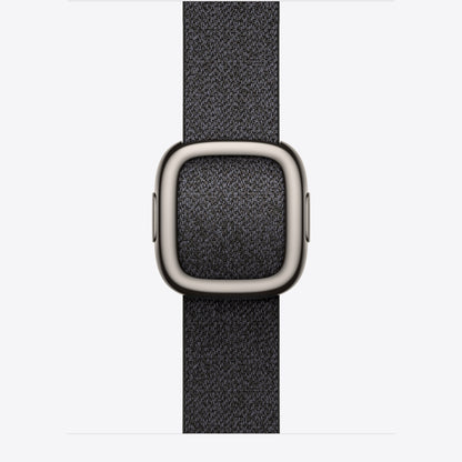 42 mm Armband mit Moderner Schließe Navyblau – Medium
