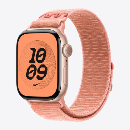 Apple Nike - Loop für Smartwatch - 42mm - 130 - 190 mm - Alpenglühen-Rosa - für Watch Hermès Series 7, Hermès Series 9, SE 3, Series 10, Series 11, Series 8, Series 9