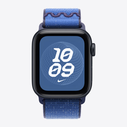 Apple Nike - Loop for Smartwatch - 40mm - 130 - 190mm - blaues Band - for Watch Hermès Series 7, Hermès Series 9, SE 3, Series 10, Series 11, Series 8, Series 9