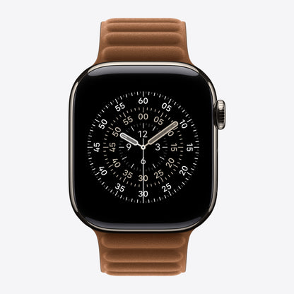 Uhrarmband für Smartwatch - 42mm - Größe M/L - Caramel - für Watch Hermès Series 7, Hermès Series 9, SE 3, Series 10, Series 11, Series 8, Series 9