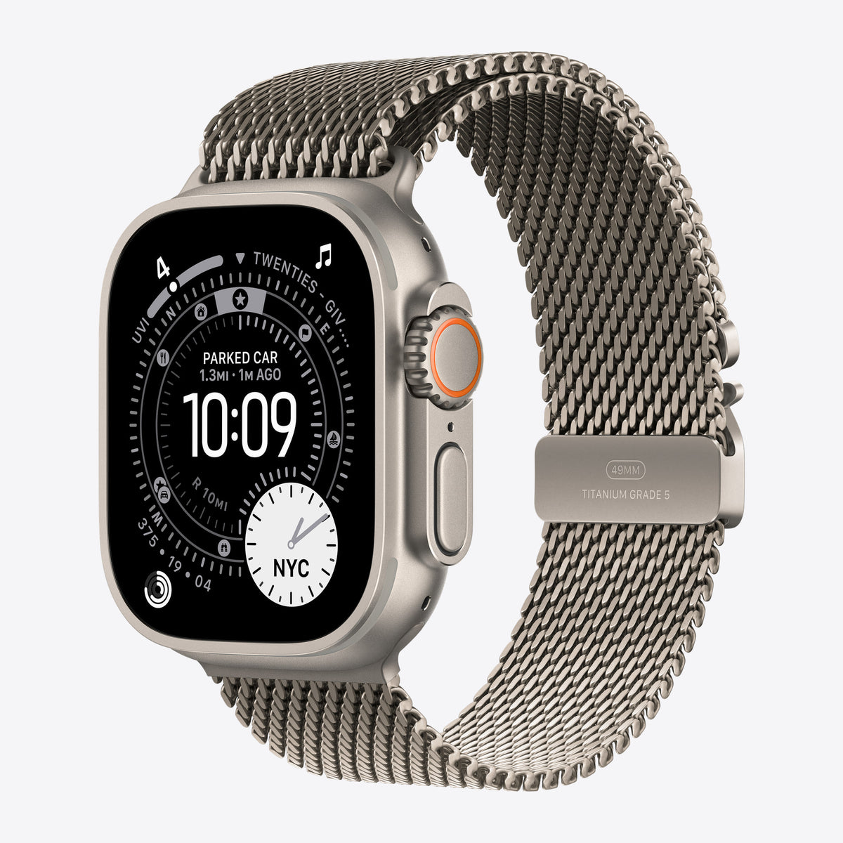 Loop für Smartwatch - 49 mm, Titan - Größe S - Natural - für Watch Hermès Series 9, SE 3, Series 10, Series 11, Series 8, Series 9, Ultra 2, Ultra 3 – Ansicht 2
