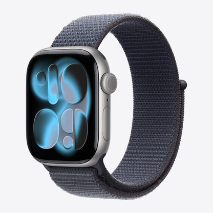 Loop für Smartwatch - 42mm - 130 - 200 mm - Ankerblau - für Watch Hermès Series 7, Hermès Series 9, SE 3, Series 10, Series 11, Series 8, Series 9