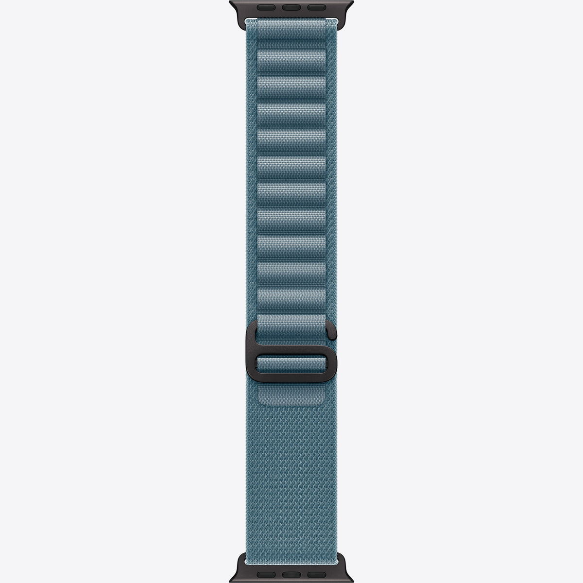 Loop für Smartwatch - 49 mm, schwarze Titanfassung - Größe S - Hellblau - für Watch Hermès Series 9, SE 3, Series 10, Series 11, Series 8, Series 9, Ultra 2, Ultra 3