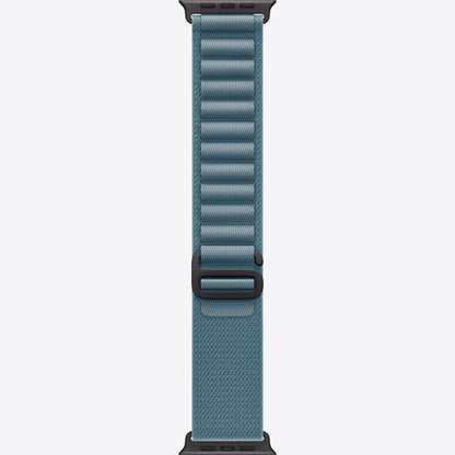 Loop für Smartwatch - 49 mm, schwarze Titanfassung - Größe S - Hellblau - für Watch Hermès Series 9, SE 3, Series 10, Series 11, Series 8, Series 9, Ultra 2, Ultra 3