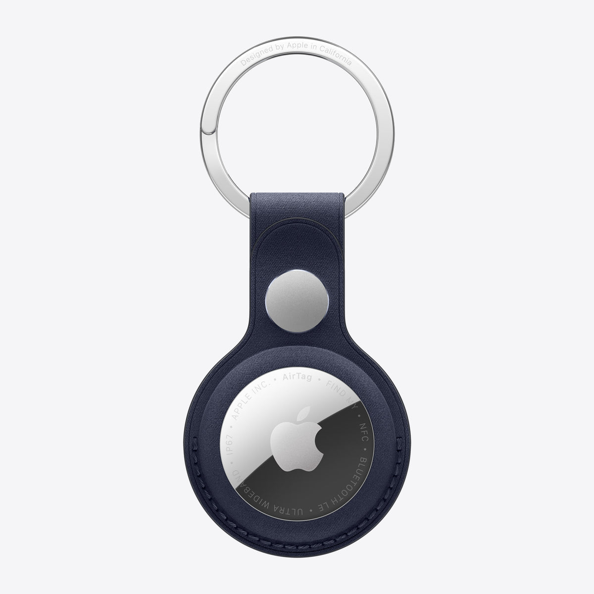 AirTag FineWoven Key Ring - Navy