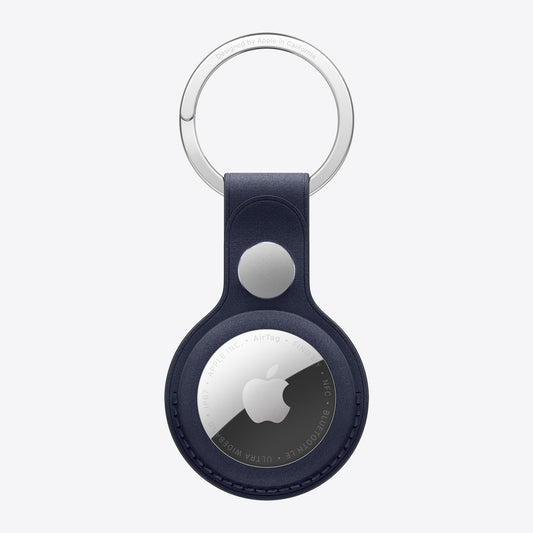 AirTag FineWoven Key Ring - Navy