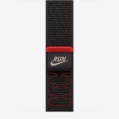 Apple Nike - Loop für Smartwatch - 40mm - 130 - 190 mm - schwarz - für Watch Hermès Series 7, Hermès Series 9, SE 3, Series 10, Series 11, Series 8, Series 9