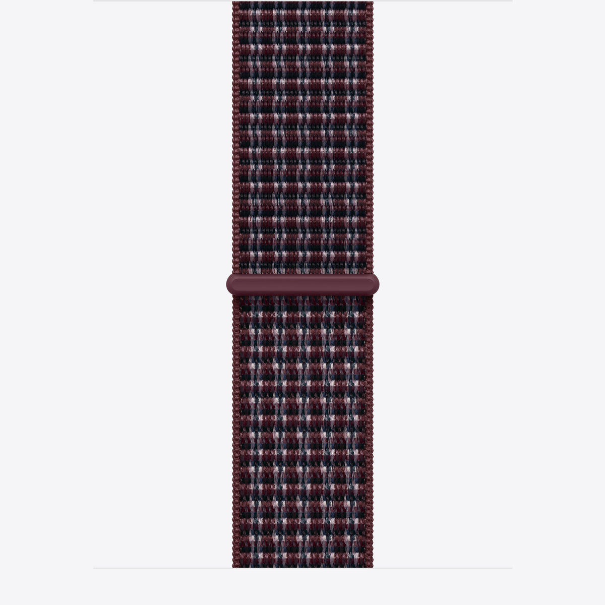 40mm Burgundy Plaid Sport Loop