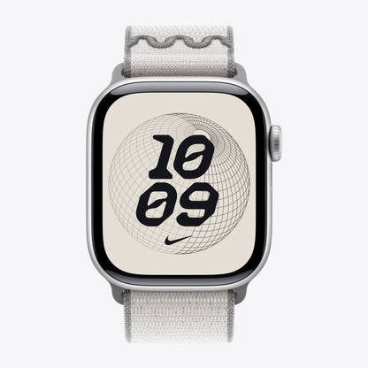 Apple Nike - Loop für Smartwatch - 42mm - 130 - 190 mm - verschleierter Grau - für Watch Hermès Series 7, Hermès Series 9, SE 3, Series 10, Series 11, Series 8, Series 9