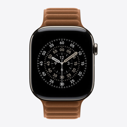 Uhrarmband für Smartwatch - 46mm - Größe S/M - Caramel - für Watch Hermès Series 9, SE 3, Series 10, Series 11, Series 8, Series 9, Ultra 2, Ultra 3