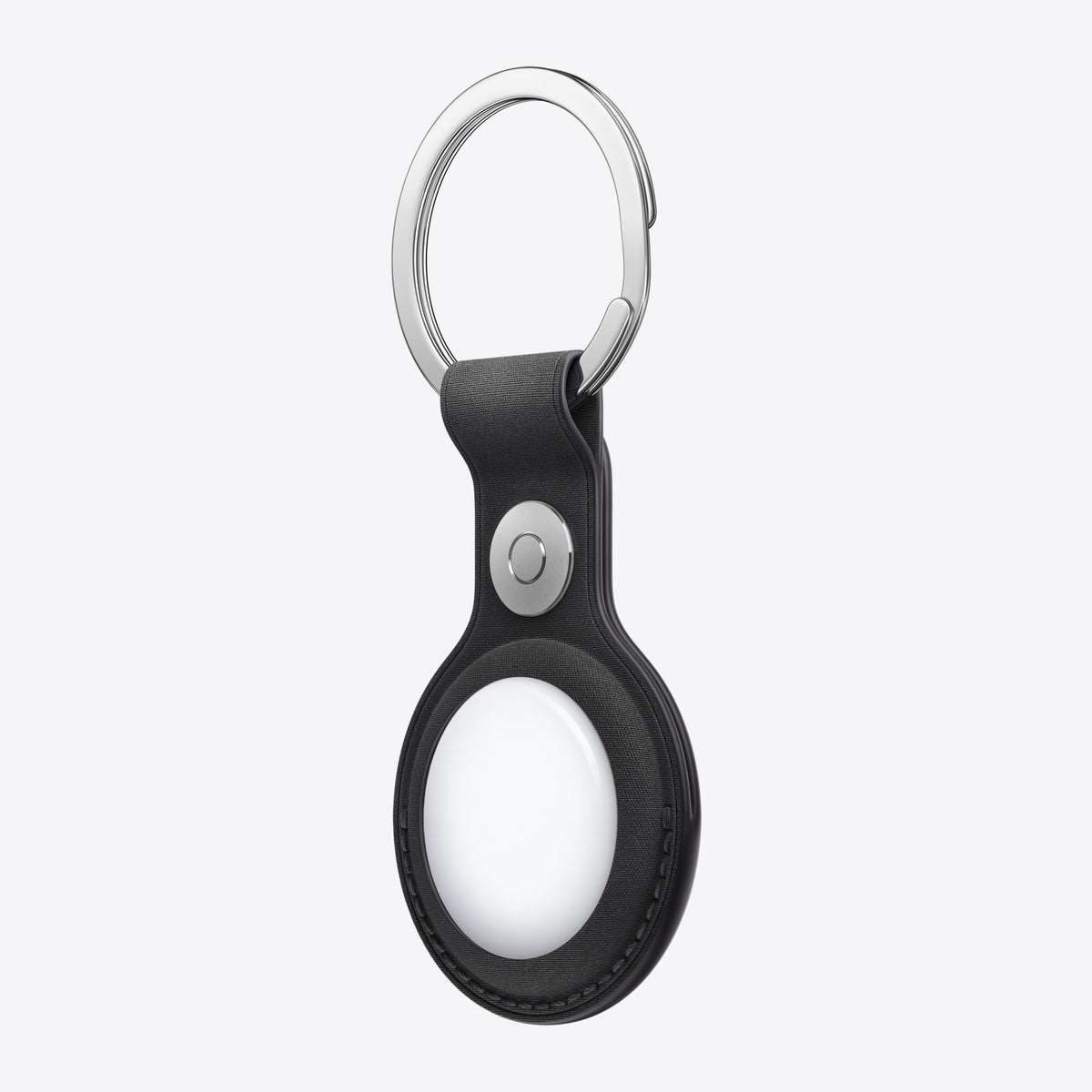 Tasche für Airtag - stainless steel, FineWoven - Schwarz – Ansicht 2