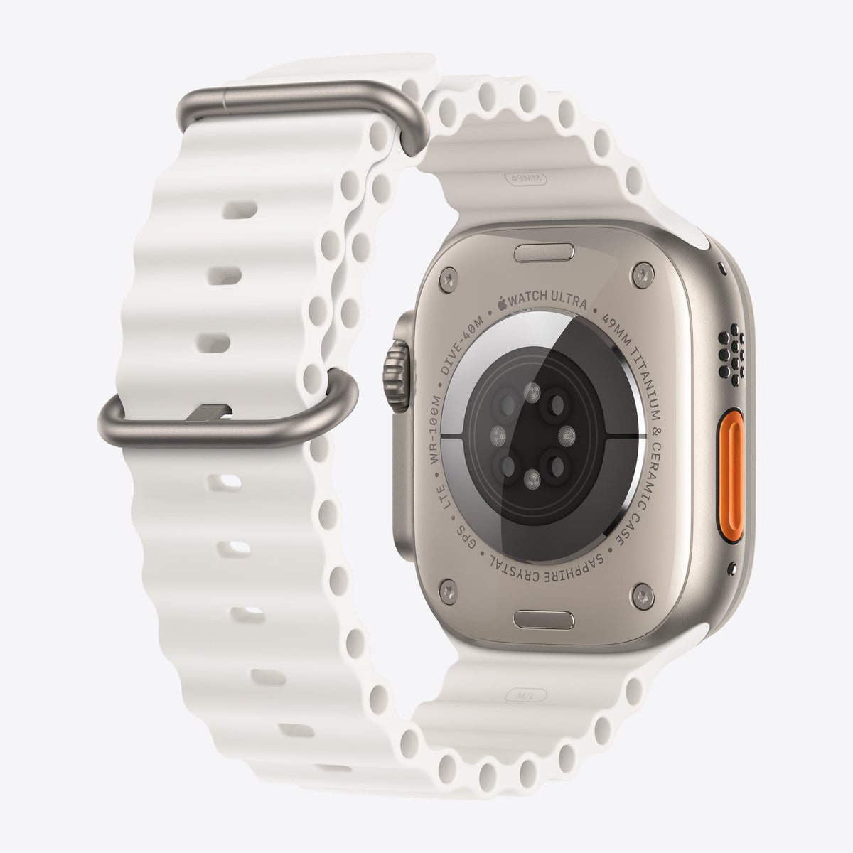Armbandverlängerung für Smartwatch - 49 mm - 130 - 250 mm - weiß – Ansicht 4