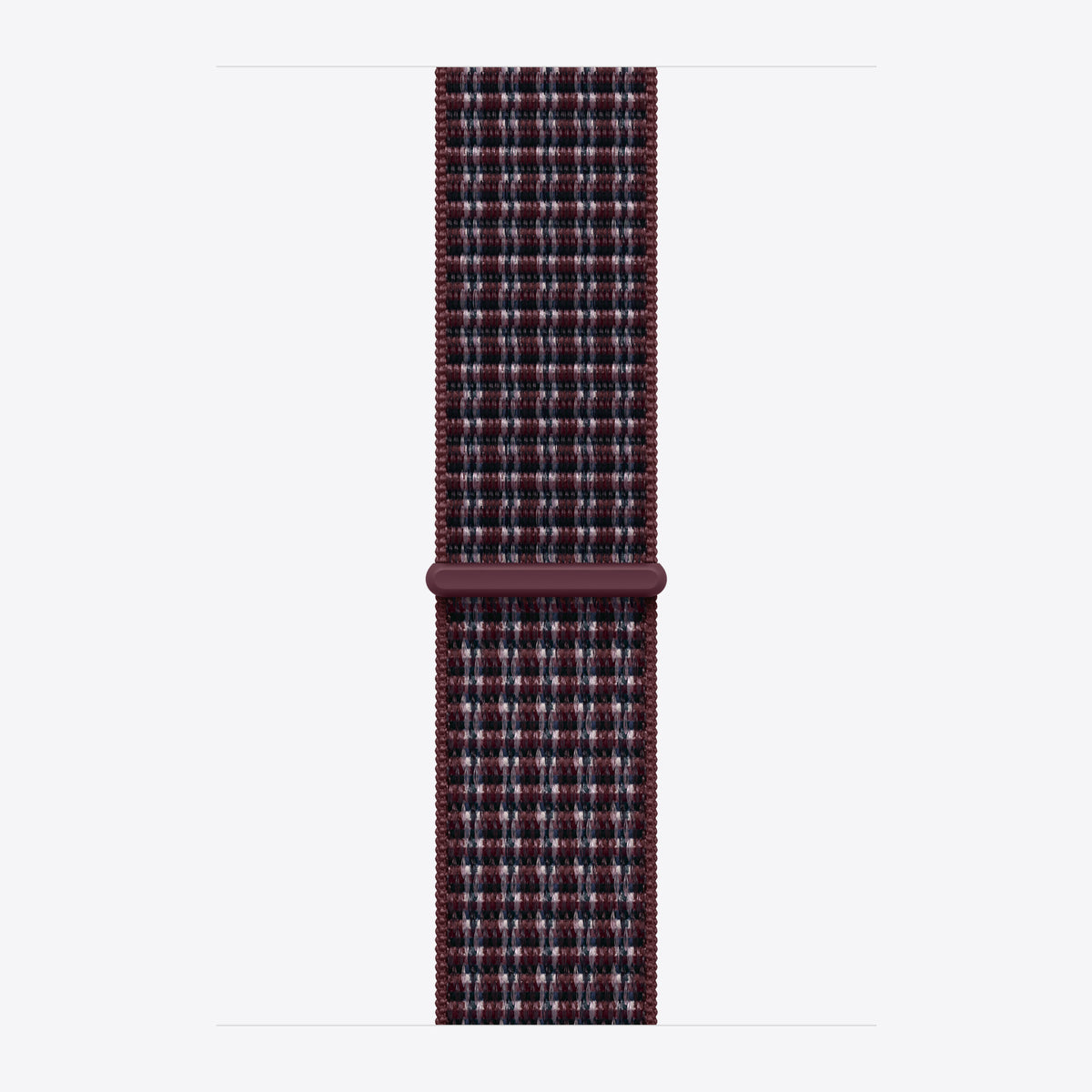 46 mm Sport Loop Burgunder Kariert