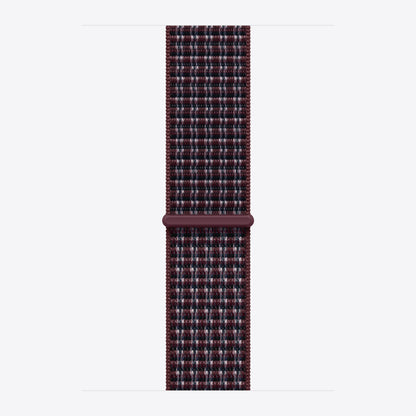 46 mm Sport Loop Burgunder Kariert