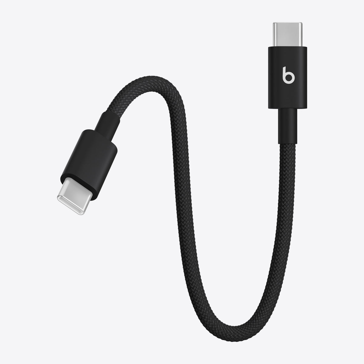 Beats USB-C to USB-C Woven Short Cable (20 cm / 8 in.) – Bolt Black – View 2