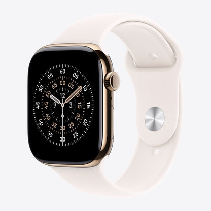 Uhrarmband für Smartwatch - 46mm - Größe S/M - leichter Rouge - für Watch Hermès Series 9, SE 3, Series 10, Series 11, Series 8, Series 9, Ultra 2, Ultra 3