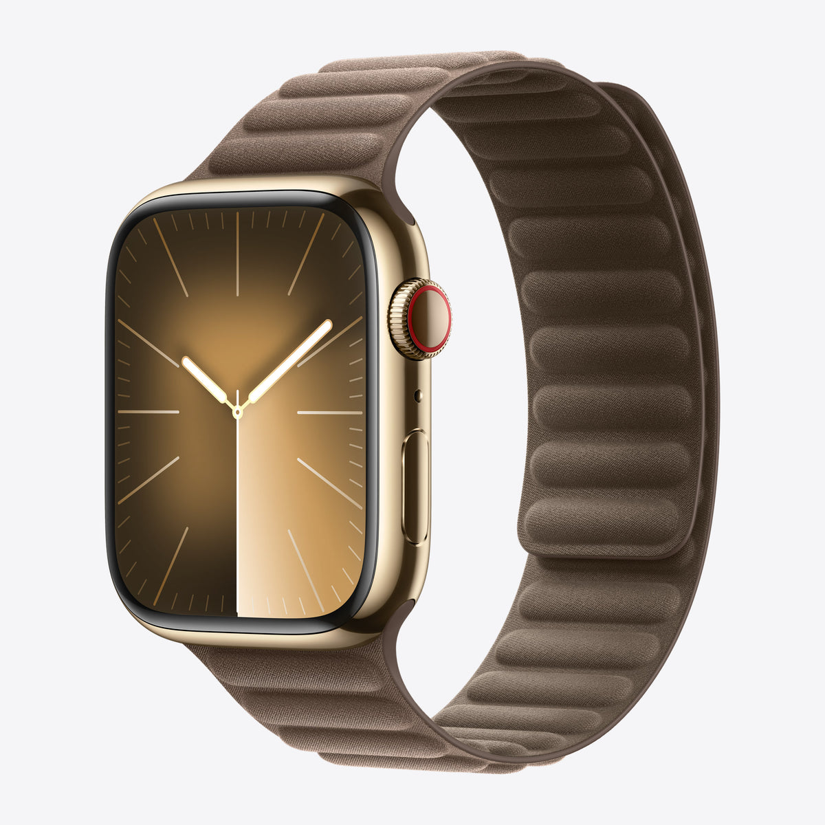 Uhrarmband für Smartwatch - 45 mm - Größe S/M - Taupe – Ansicht 2