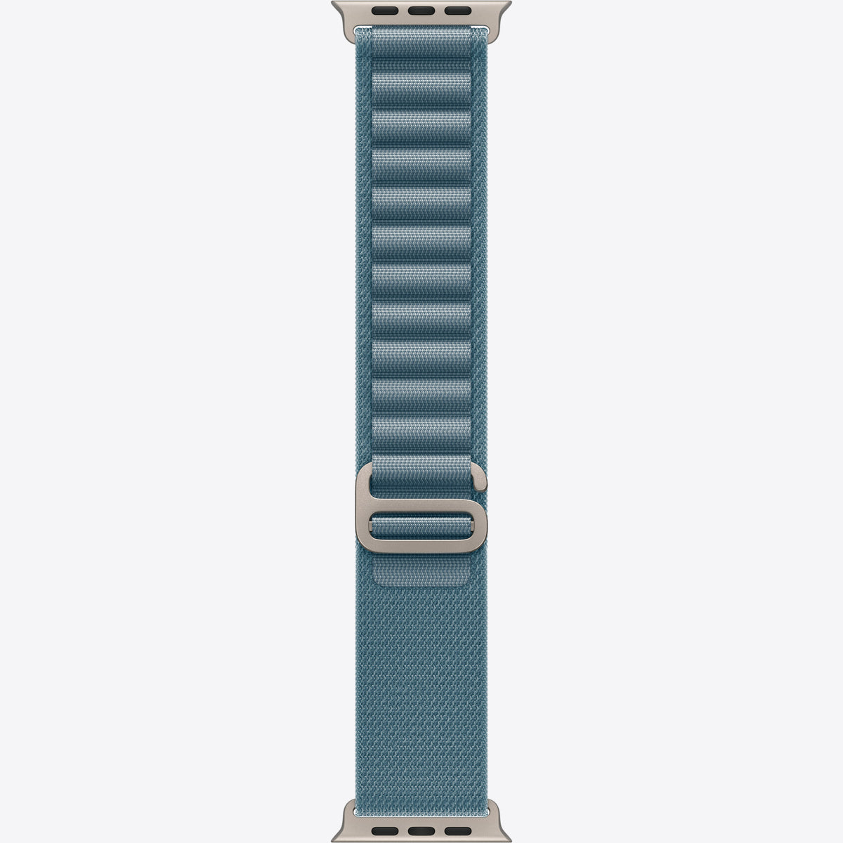 Loop für Smartwatch - 49 mm, natürliche Titan-Oberfläche - Größe S - Hellblau - für Watch Hermès Series 9, SE 3, Series 10, Series 11, Series 8, Series 9, Ultra 2, Ultra 3