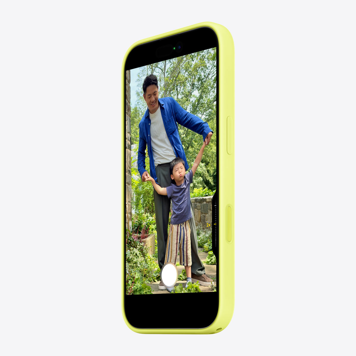 iPhone 17 Silicone Case with MagSafe – Neon Yellow – View 2