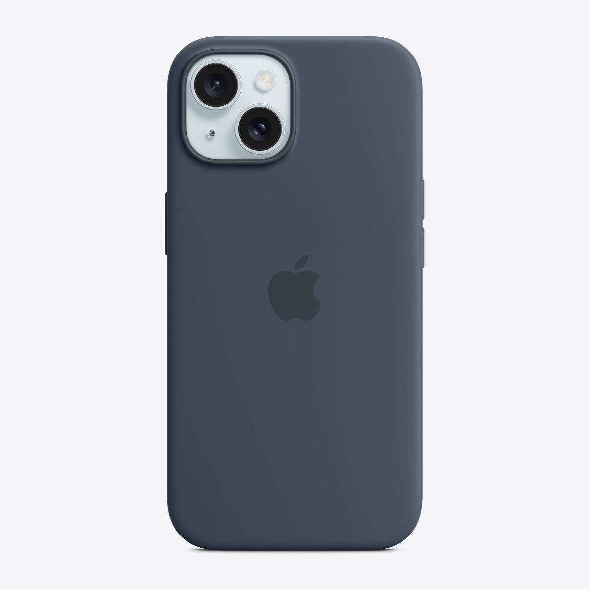 iPhone 15 Silicone Case with MagSafe – Storm Blue