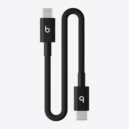 Beats USB-C to USB-C Woven Short Cable (20 cm / 8 in.) – Bolt Black