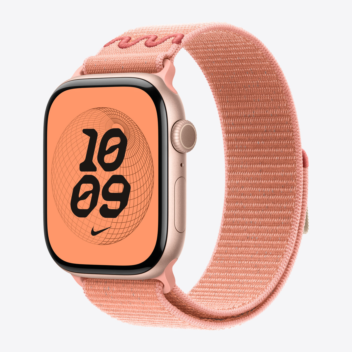 Apple Nike - Loop für Smartwatch - 46mm - 145 - 220 mm - Alpenglühen-Rosa - für Watch Hermès Series 9, SE 3, Series 10, Series 11, Series 8, Series 9, Ultra 2, Ultra 3 – Ansicht 2