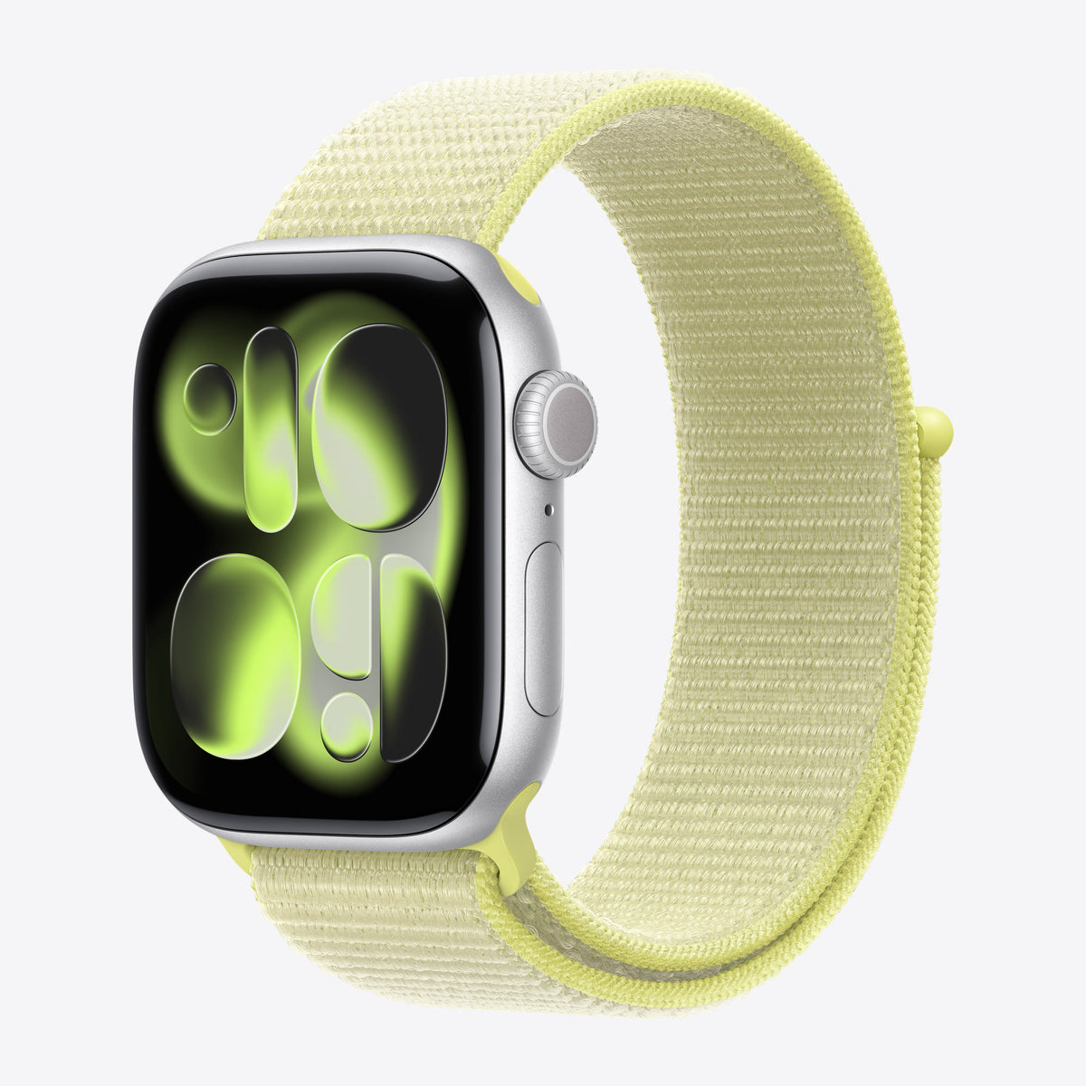 Loop für Smartwatch - 42mm - 130 - 200 mm - Neongelb - für Watch Hermès Series 7, Hermès Series 9, SE 3, Series 10, Series 11, Series 8, Series 9 – Ansicht 2