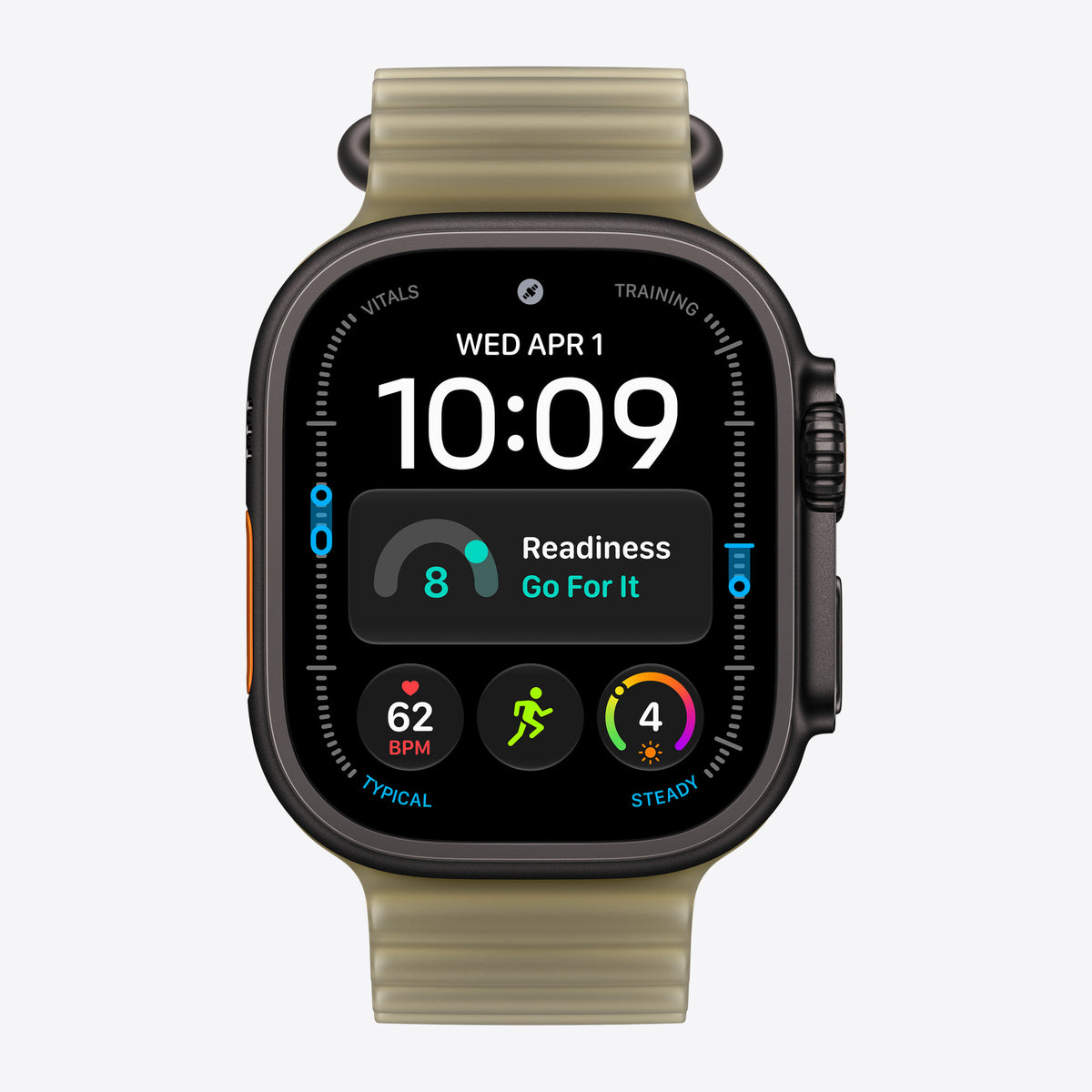 49mm Translucent Kelp Ocean Band Black Titanium – View 3