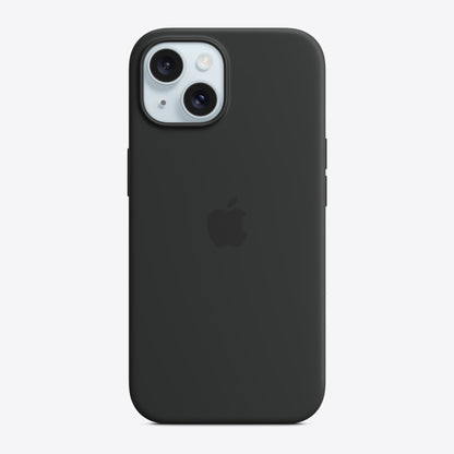 iPhone 15 Silicone Case with MagSafe – Black