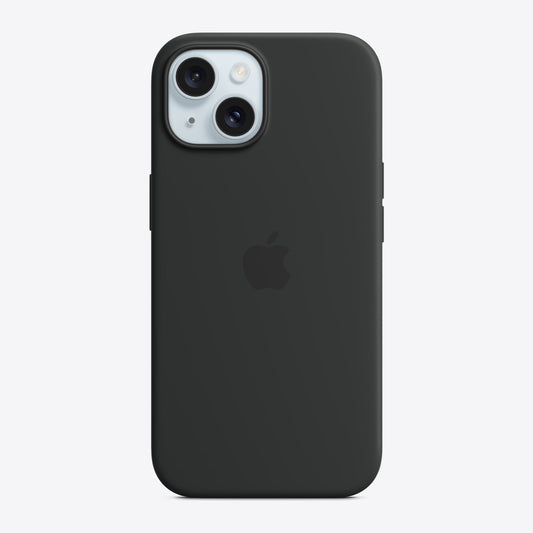 iPhone 15 Silicone Case with MagSafe – Black