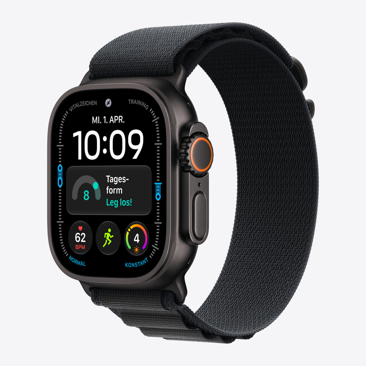 Apple Watch Ultra 3 Black Titanium, Black Alpine Loop