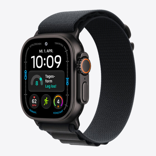 Apple Watch Ultra 3 Black Titanium, Black Alpine Loop