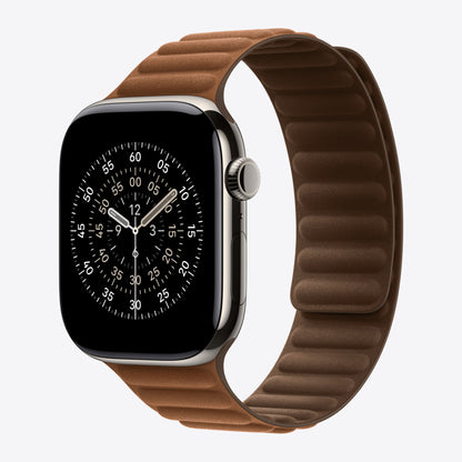 Uhrarmband für Smartwatch - 46mm - Größe S/M - Caramel - für Watch Hermès Series 9, SE 3, Series 10, Series 11, Series 8, Series 9, Ultra 2, Ultra 3