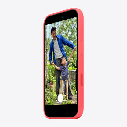 iPhone 17 Silicone Case with MagSafe – Bright Guava
