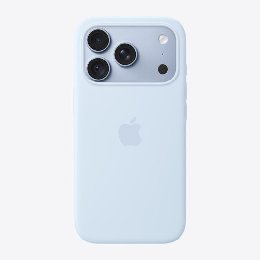 iPhone 18 Pro Silicone Case with MagSafe – Crisp Blue
