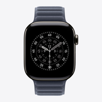 Uhrarmband für Smartwatch - 42mm - Größe M/L - marineblau - für Watch Hermès Series 7, Hermès Series 9, SE 3, Series 10, Series 11, Series 8, Series 9