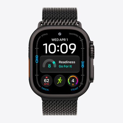 49 mm Milanaise Armband Titan Schwarz – L