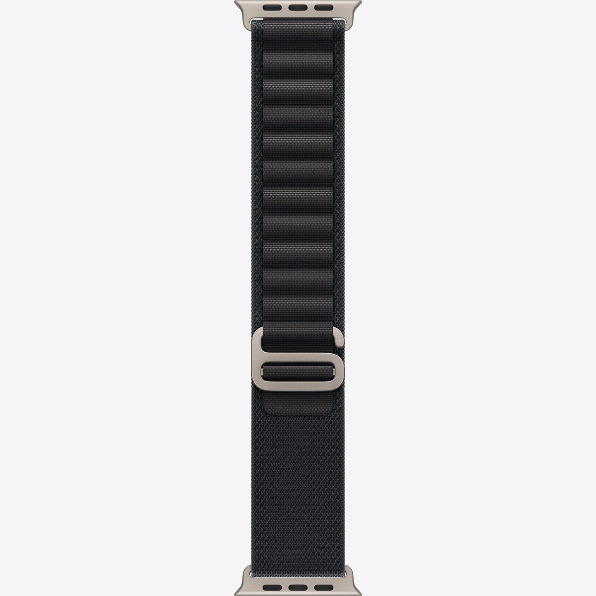Loop für Smartwatch - 49 mm, natürliche Titan-Oberfläche - Größe S - Schwarz - für Watch Hermès Series 9, SE 3, Series 10, Series 11, Series 8, Series 9, Ultra 2, Ultra 3