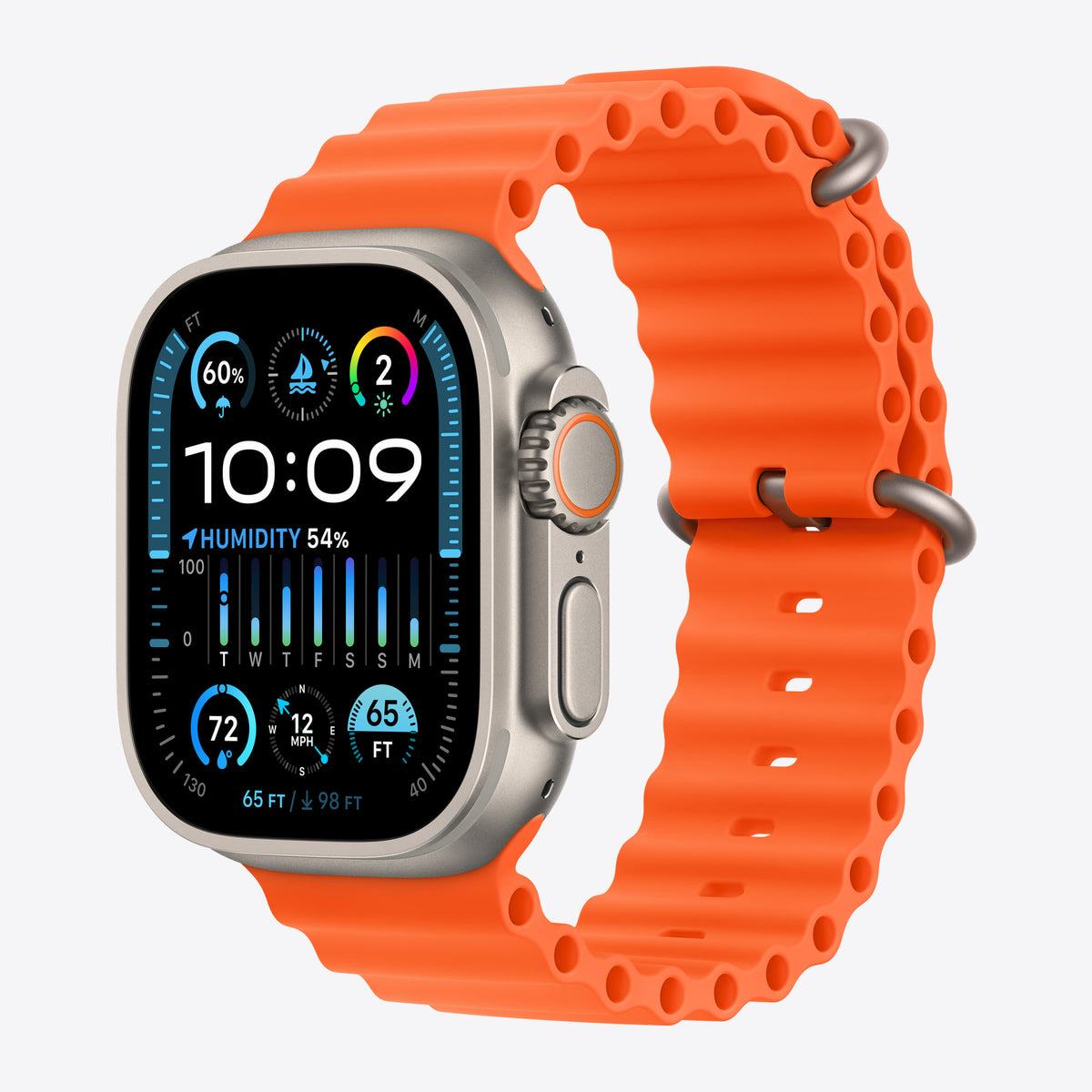 Armbandverlängerung für Smartwatch - 49 mm - 130 - 250 mm - orange – Ansicht 2